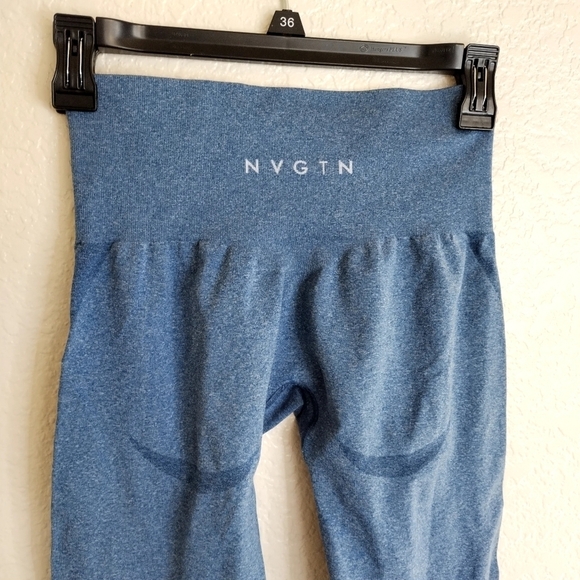 NVGTN Slate Blue Curve Seamless Leggings sz S - Picture 5 of 7